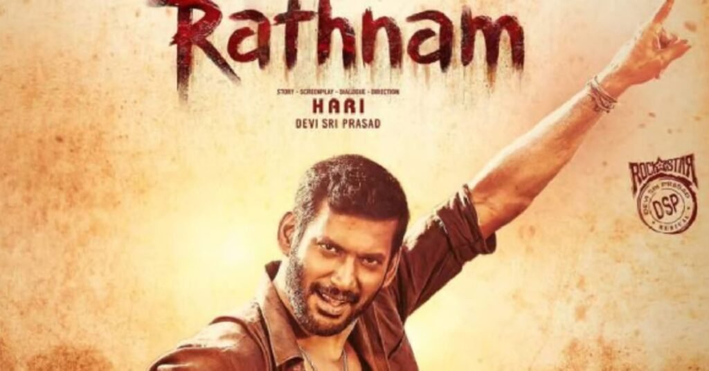 Rathnam movie review featuring Vishal in an action-packed drama
