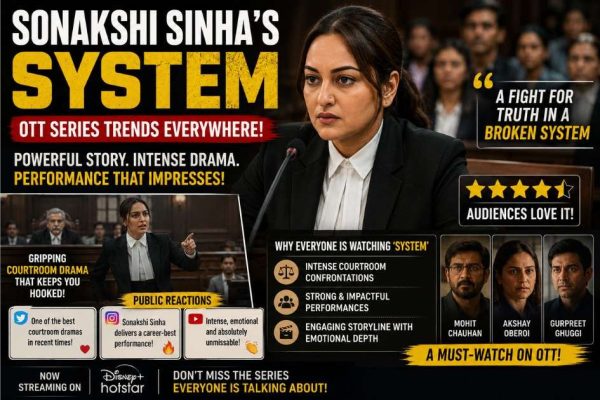 Sonakshi Sinha intense courtroom scene from System OTT series